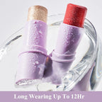 2Pcs Cream Blush Highlighter Makeup Stick Makeup Set for Girls and Women #T Cherry Blush