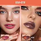 2Pcs Peel Off Lip Gloss Tattoo and Lip Oil 2-in-1, Lip Stain Peel Off Masque - Peel Off Lip Tint ,Long Lasting Waterproof Transfer-proof Lip Mask Lip Gloss Peel Off Lip Liner,Stay Lip Makeup #05+#07