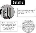 4PCS Sexy Black Girl Shower Curtain Set, Romantic Pink Floral High Heels Bubble Red Wine Afro Lady African American Woman Inspirational Quotes Bathroom Decor, Non-Slip Bath Rugs, Get Naked