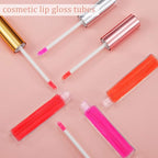 30 Piece Lip Gloss Tube 10 ml Empty Refillable Lip Balm Bottle Clear Plastic Gloss Container Reusable Lipstick Bottle with Rubber Insert for Lipstick(10 ml,Assorted Colors)