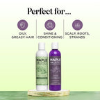 Sulfate Free Shampoo and Conditioner Set - Tea Tree Sage and Rosemary Shampoo and Conditioner for Dry Flaky Scalp Care - Deep Cleansing Color Safe Shampoo and Conditioner for Damaged Dry Hair Care