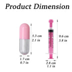 10 Pcs 2 ml Empty Lip Gloss Tubes Containers, Lip Balm Bottle with 5 ml Refillable Squeeze Tube