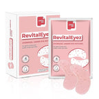 RevitalEyez Brightening Hydrogel Under Eye Patch with Niacinamide, Collagen & Rose Petals for Puffy Eyes, Wrinkles, Dark Circles (10 pairs)
