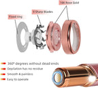 Facial Hair Remover Replacement Heads for Generation 1 Finishing Touch Flawless Facial Hair Removal Tool for Women,18K Gold-Plated Rose Gold 4 Count,First Generation by BECHY.