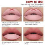 6 Colors Liquid Lipstick + Lip Liner Pen