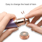 tuokiy Generation 2 Replacement Head for Flawelss Facial Hair Remover, Double Halo Gen 2 Replacement Blades,18K Rose Gold Plated Blades,8 Count