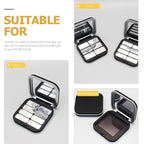 2pcs Empty Magnetic Eyeshadow Palette, Small Makeup Palette