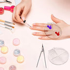 yueton 2PCS Acrylic Makeup Mixing Tray Makeup Palette