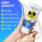 Rubber Ducky | Vitamin E Sunscreen with SPF 50, Water-Resistant Sunscreen for Face and Body | Broad Spectrum Lotion, Oil-Free Moisturizing Sunscreen, Alternative for Moisturizing Sunblock (2pcs., 5oz)