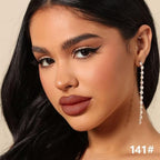 6-Color Velvet Matte Lipstick Pencils Pack for Lips Makeup, Ultra Smooth Creamy Hydrating, Long-Lasting High lmpact Color Soft Finish, Moisturized Lips (6Pcs Matte Lip pencils Set-D, Pack of 1)