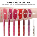 6 Colors Liquid Lipstick + Lip Liner Pen Makeup Set, Super Stay Matte Finish Lip Stain and Define Lip Liner Pencil Gift Set for Women, Longwear, Waterproof, 1PC Lip Glow Oil Include