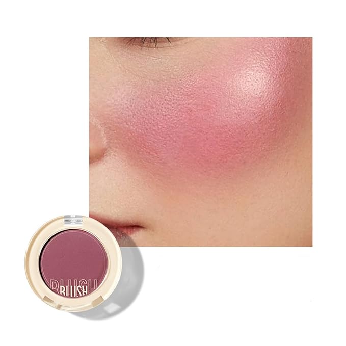 Shiny Blush 12 Color Cream High-Pigmented Buildable Face Blush Long-Lasting Natural Look Face Blush for Cheeks (Color 12)