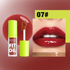 8 Colors Lip Oil Lip Glaze, Big Brush Lip