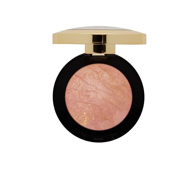 Milani Baked Blush, Powder Blush for Cheeks, Cruelty Free Makeup - Shape, Contour & Highlight Face for a Shimmery or Matte Finish - Berry Amore