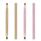 Unaone 2 Pack Lip Brush for Lipstick, Dual-Ended Lip Makeup Brush with Lid, Lipstick Brush for Lip Gloss