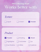 AMTS Face Blush Brush for Professional Quality Precision Makeup Application