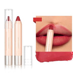 8 Colors High Pigmented Smooth Matte Lip Liner Pencil, Waterproof Velvet Lipstick Pen, Professional Lip Liner for Girls and Women (08)