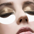 Eye Gel Pads 100 Pair Under Eye Pads Eyelash Extension Pads DIY Eye Lip Patch Pad Sticker Tapes False Eyelash Lash Extension Makeup Eye Gel Patches Lash Extension Beauty Tool Lip Powder Holder