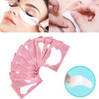 100 Pairs Set Under Eye Pads, Comfy and Cool Under Eye Patches Gel Pad for Eyelash Extensions Eye Mask Beauty Tool (Pink)