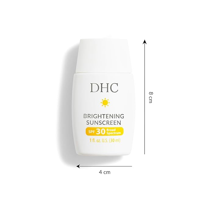 DHC Brightening Sunscreen SPF 30 Broad Spectrum, Mineral-Based, Brightening, Premature aging, Fragrance and Colorant Free, Ideal for All Skin Types, 1 fl. oz.