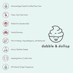 Dabble & Dollop Cherry Conditioner Refill - Detangler for Kids, All Natural Fragrances, Dermatologist Tested, Tear-Free, Non-Irritating, Hypoallergenic, pH Balanced, Leaping Bunny Certified (24oz)