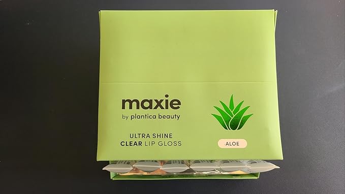 Maxie by Plantico Beauty Clear Lip Polish bulk (12 Pieces) CLEAR/ALOE (ALOE, 6 PCS)