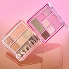 Espoir Real Eye Palette #6 Plum Soda | Everyday Multi-Use Long-Lasting and Blendable 7 Colors Eyeshadow Palette for Eyeshadow Base and Cheeks Makeup | Warm, Cool, Neutrals | Korean Makeup