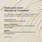 Alfie Hyaluronic Acid Lip Booster -Natural Flavor -15ml/0.5 Fl. Oz -Peptide Lip Treatment -Lip Plumper and Filler -Lip Serum and Moisturizer -Lip Volume Hydrating Treatment -Vegan Friendly, Non-Toxic