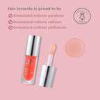 3 PCS Hydrating Lip Glow Oil Lip Stain, Moisturizing Nourishing Lip Gloss,High Shine, Smooth Finish Gloss Tinting And Non-Sticky Lip Oil For Dry Lips (M02-CHERRY, 1)