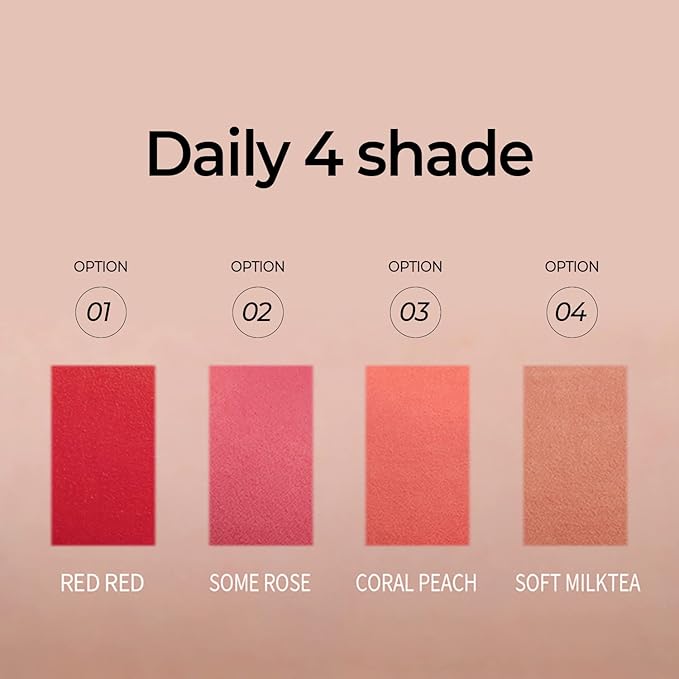 Color Fixing Stain Tint 0.17 oz. | Blur Velvet | Lightweight | Smudge-Resistant | Non-Drying, Smooth Matte Formula (03 CORAL PEACH)