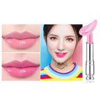 evpct 3Pcs Peach Strawberry Orange Color Changing Change Lipstick Lip Balm Set for Women Korean Magic Lipstick Color Change Changing Lip Tint Tinted Stain Balm Long Lasting Waterproof Crystal Lipstick