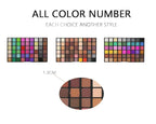 162 Colors Hightlight Eyeshadow Palette Makeup Gift Set,