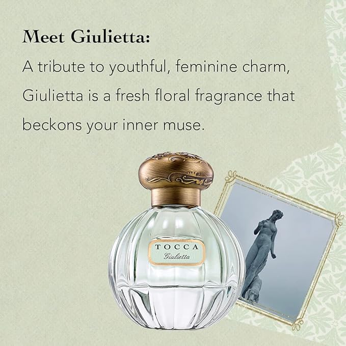 Tocca Eau de Parfum (50 ml) and Hand Cream (120 ml) in Giulietta - Fresh Floral, Pink Tulips, Green Apple, Vanilla Orchid