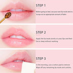 4PCS Bee Lip Balm Honey Pot, Honey Strawberry Lip Balm Lip Mask with Stick, Moisturizing Sleeping Lip Mask Day & Night Lip Care - Hydrate Repair Prevent Dry Cracked Scrub (2 Honey & 2 Strawberry)