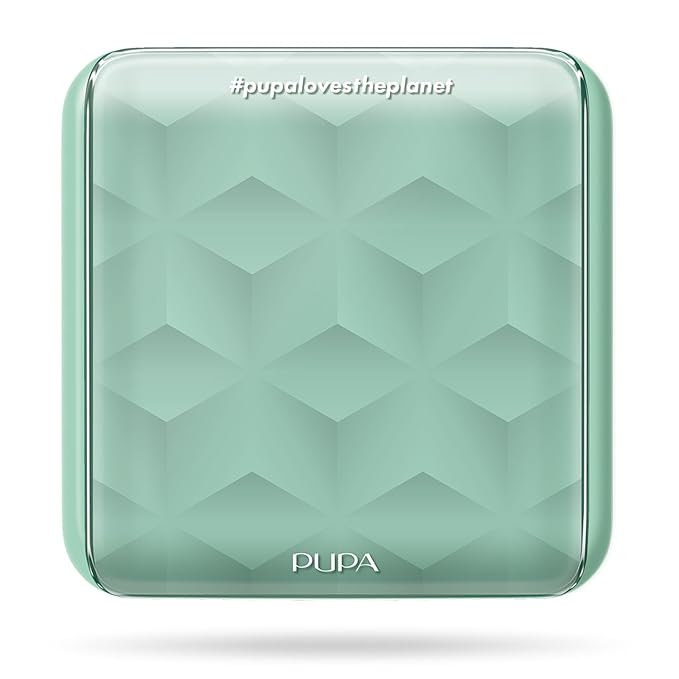 Pupa Milano Make-Up Palette S, 001 Tiffany, 0.28 oz - 7 Pan Eyeshadow Palette and Blush Palette with Matte, Shimmer Finish - Blendable Velvety Texture - Compact Travel-Friendly - Talc-Free Eye Makeup