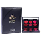 Lipcolourbox 6 Colours - Practical And Professional Lip Color Palette - Soft And Smooth Lips - Long Lasting Color And Shine- Pink - 1 Pc