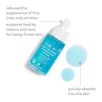 DERMA E Ultra Lift DMAE Concentrated Serum – All Natural Skin Firming & Hydrating Serum with Copper Peptides and Resveratrol – Concentrated Facial Skin Care, 1oz