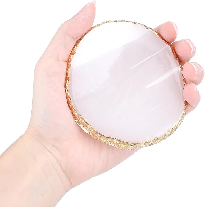 Resin Nail Art Palette Gold Edge Nail Holder