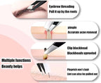 [9+1 PCS] Tweezers Kit, Tweezer for Women Facial Hair, Professional Tweezers Set, Eyebrow Tweezer, Professional Stainless Steel Eyebrow for Women &Men,Black And Pink Beauty Sets.