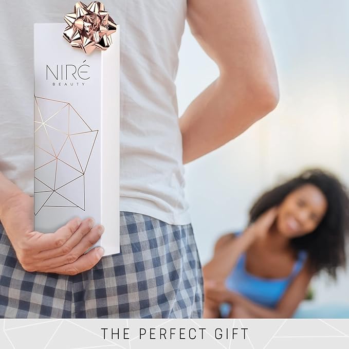 Niré Beauty 15piece Award Winning Professional Makeup Brush Set: Vegan Makeup Brushes with Case, Makeup Sponge, Brush Cleaner, Guide, Gift Box