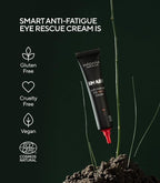 MÁDARA Organic Skincare | SMART Anti-Fatigue Eye Rescue Cream - 15 ml, With a Smart Antioxidant Complex, Natural Aescin And Caffeine, 100% Natural Origin, Vegan, Ecocert Certified
