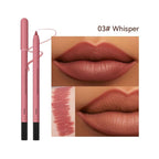 KISSIO Lip Liner,Creamy Lip Pencil,Long Lasting Lip Liner with Sharpener,Matte Finish,Smooth and Soft,Non-Dry,Easy to Use,Cruelty free,0.02 oz,03 Whisper