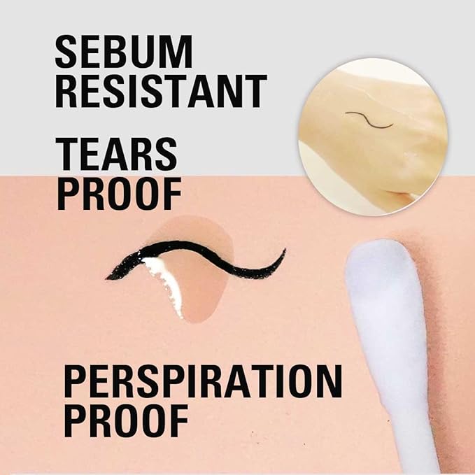 Heroine Make by KISSME Waterproof Smooth Liquid Eyeliner, Japanese Eye Makeup for Smudge-free, Super Keep Brown Black