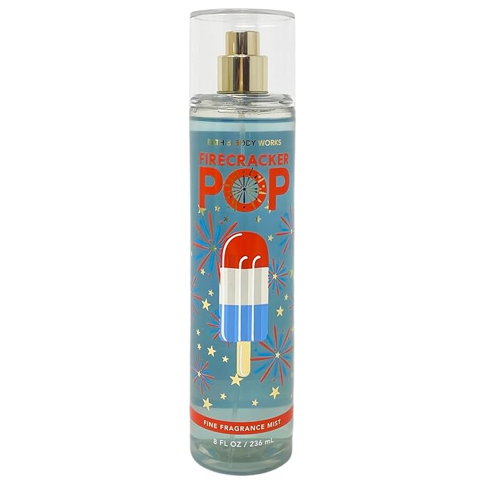 Bath and Body Works FireCracker Pop Fine Fragrance Mists Pack Of 2 8 oz. Bottles (FireCracker Pop)