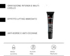 Collistar Uomo Attivi Puri Contorno Occhi Acido Ialuronico + Caffeina Anti-età Liftante, Eye Contour Hyaluronic Acid 15 ml, 0.5 Fl Oz Made in Italy [italian import]