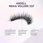 Ardell Mega Volume Lash 257 Multi-Layered False Lashes with Curl Technology, 4 pairs