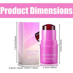 Milk Cooling Water Jelly Tint, Jelly Blush Stick Makeup Jelly Tint, Milk Jelly Blush, Cruelty Free, Blush Stick for Cheeks and Lips