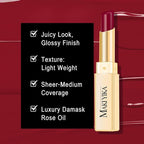 MAKI YIKA Moisture Dark Berry Lipstick for Women Hydrate Lip Gloss for Dry Cracked Lips Weightless Glossy Lip Color Juicy Finish,M039 Blush Berry