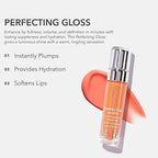 HydroPeptide Perfecting Gloss, Lip Enhancing Treatment, Long-Lasting Volume and Hydration, Beach Blush, 0.17 Ounce