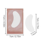 Adecco LLC 50 Pairs Eye Gel Pads, Eyelash Extension Under Eye Pads, Lint Free Lash Extension Under Eye Gel Patches for DIY False Eyelash Extension Makeup Supplies, Eye Mask Beauty Tool